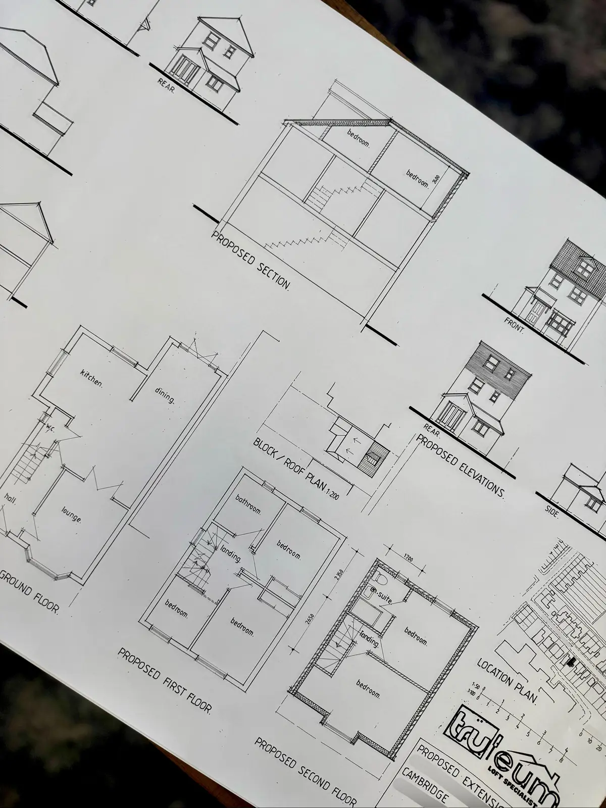 Professional Architectural Plans for Loft Conversions and Home Extensions in Cambridge