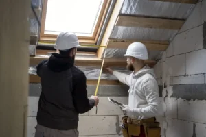 Professional loft conversion builders in London discussing project plan